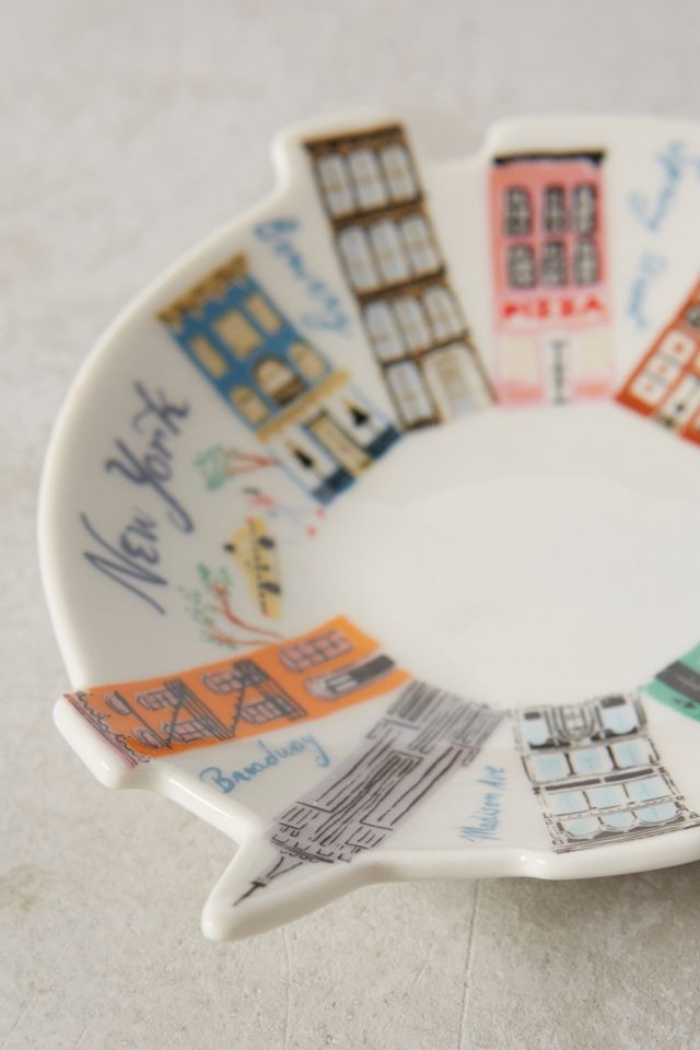 Ceramic Skyline Trinket Dish #4