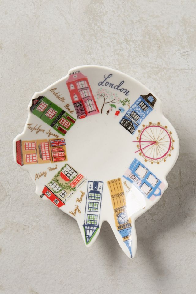 Ceramic Skyline Trinket Dish #5
