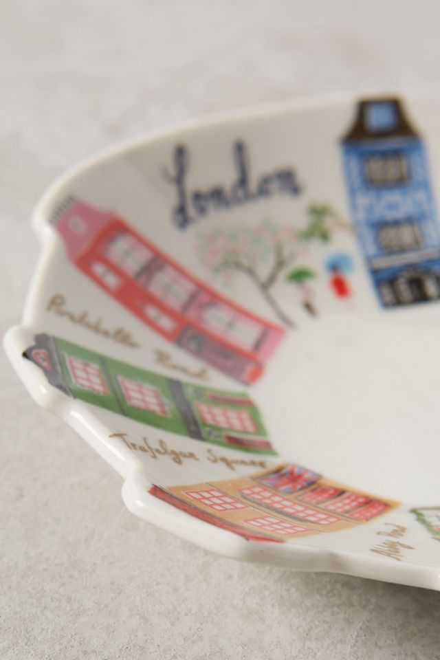 Ceramic Skyline Trinket Dish #6