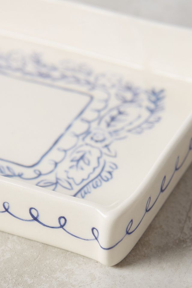 Indigo Illustration Trinket Dish #4