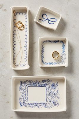 Indigo Illustration Trinket Dish