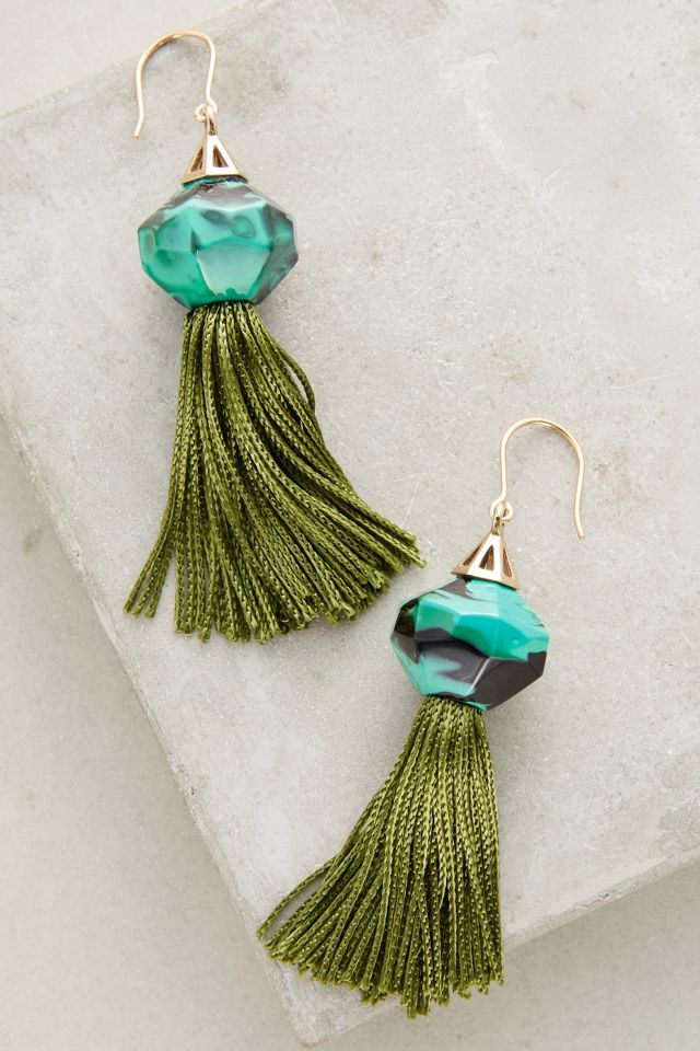 Asteroid Belt Tassel Earrings | Anthropologie