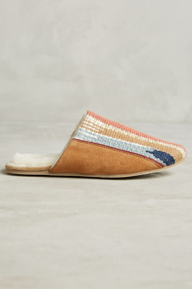 Thea Embroidered Cozy Slippers #1