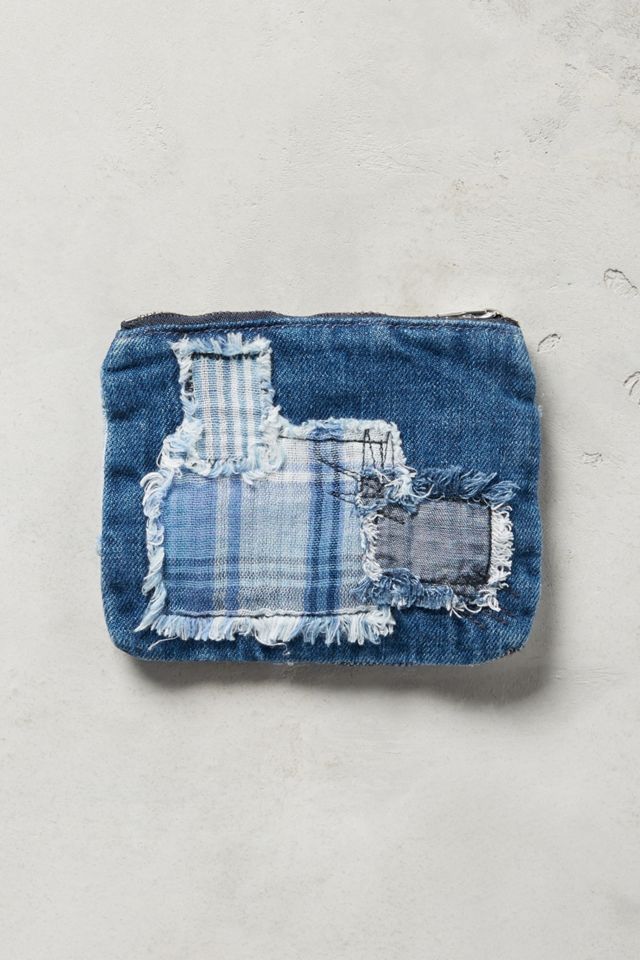 Petite Patchwork Denim Pouch #1