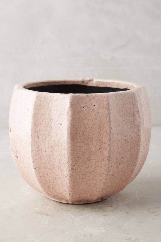Ridged Terracotta Pot #3