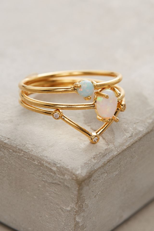 Opalescent Stacking Rings #1