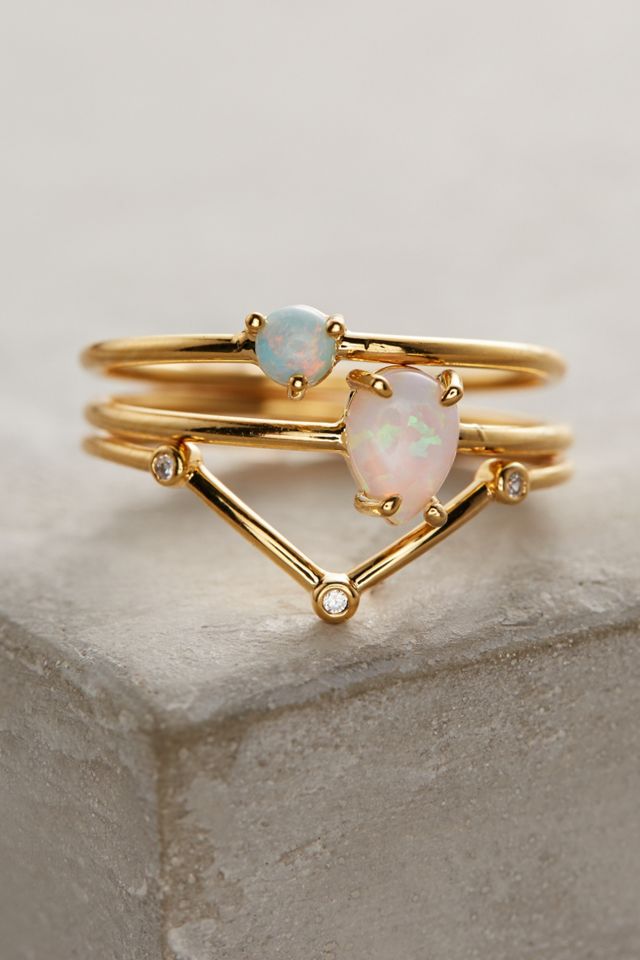 Opalescent Stacking Rings #2