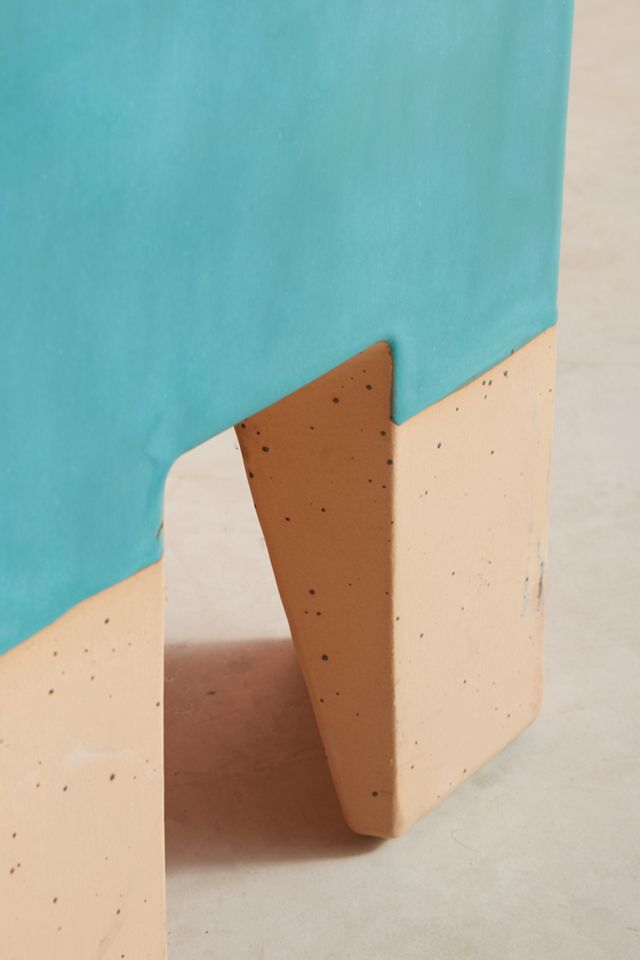 Glaze-Dipped Side Table #1