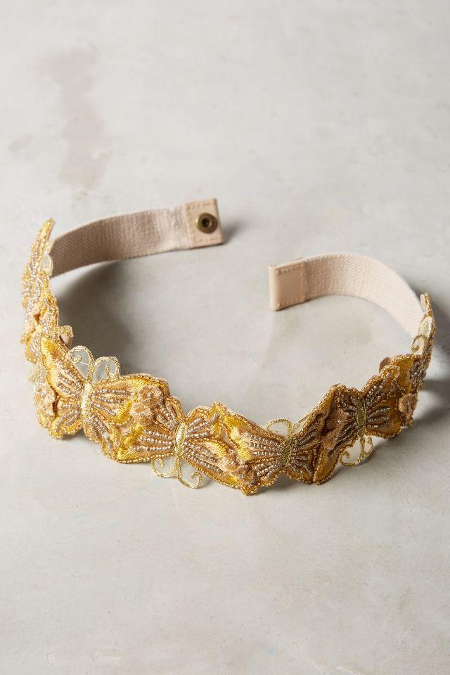 Butterfly Beaded Belt Anthropologie