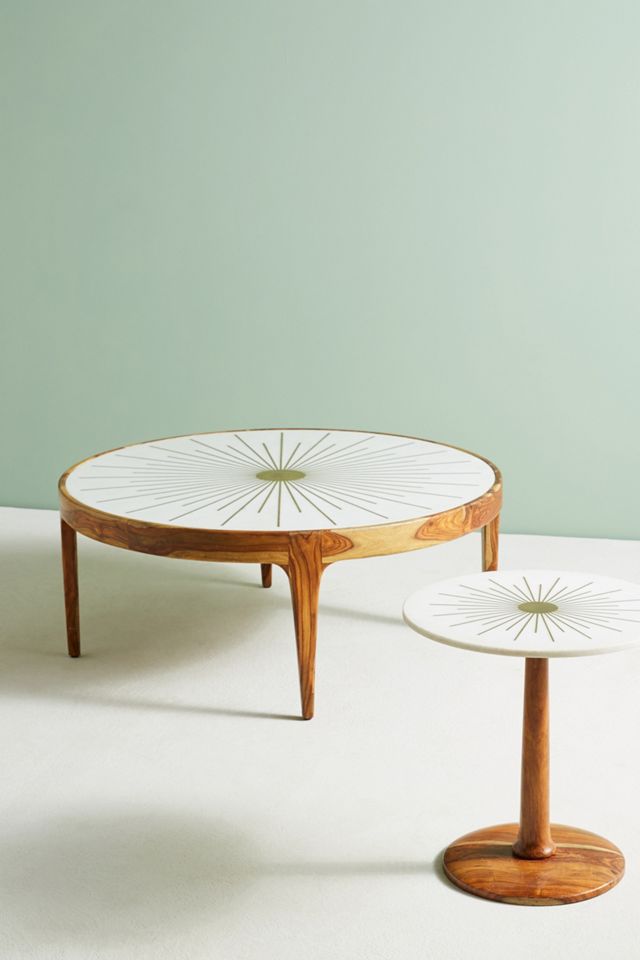 Brass Starburst Side Table #4