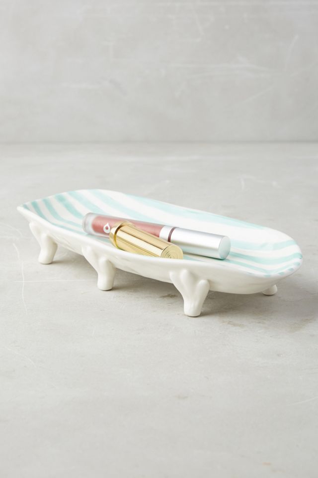 Bol décoratif à rayures couleur menthe pour la salle de bain #7