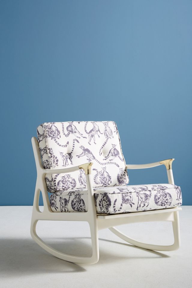 Lemur-Printed Haverhill Rocking Chair #1