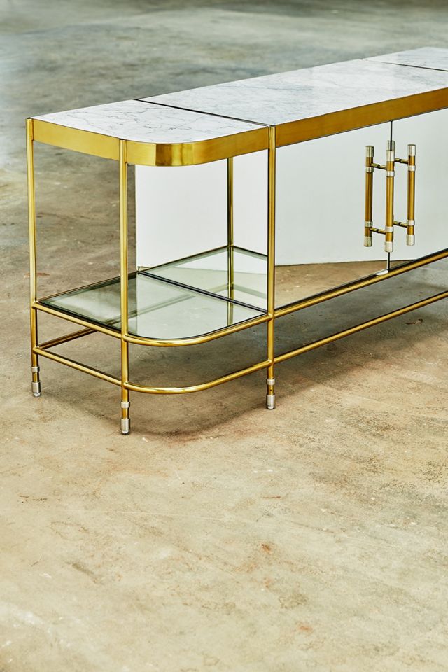 Brass Parabola Console #5