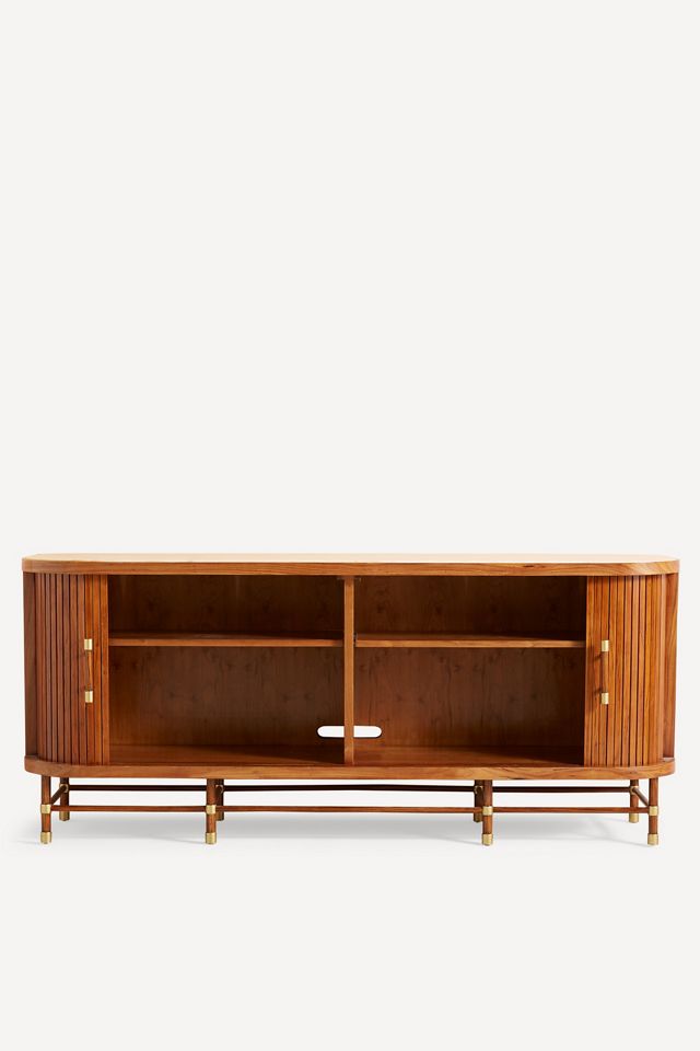 Deluxe 76" Marble Top Tamboured Sideboard #2