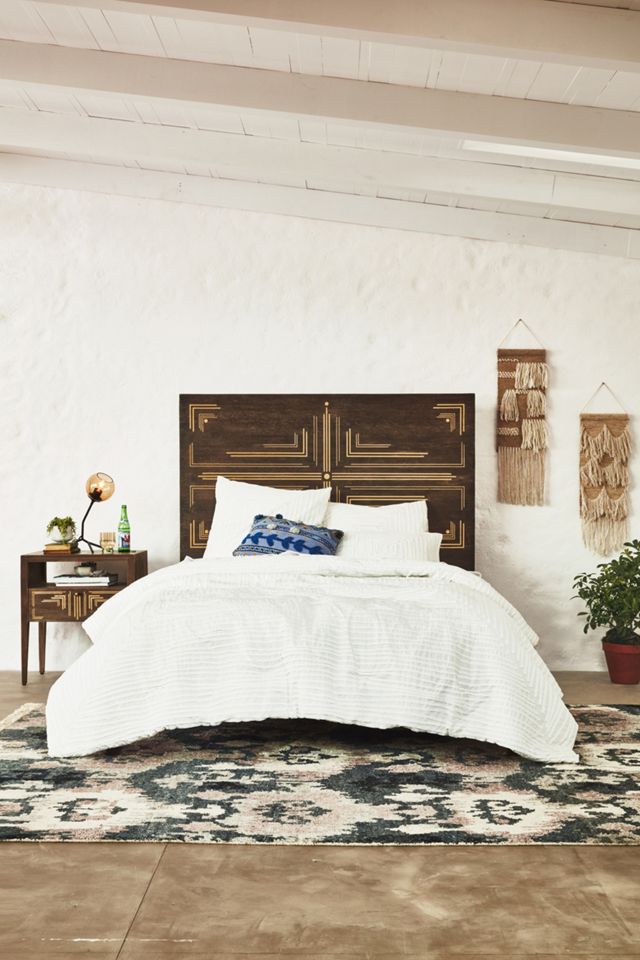 Geo Brass Inlay Bed #6