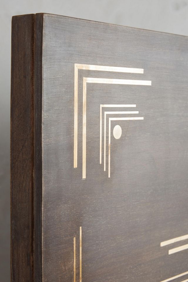 Geo Brass Inlay Bed #3
