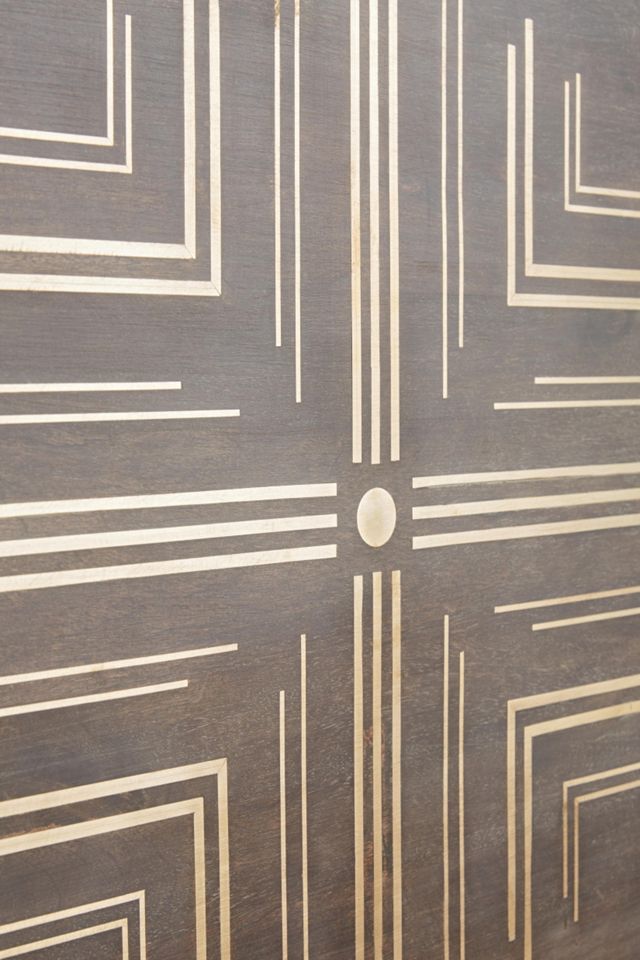 Geo Brass Inlay Bed #4