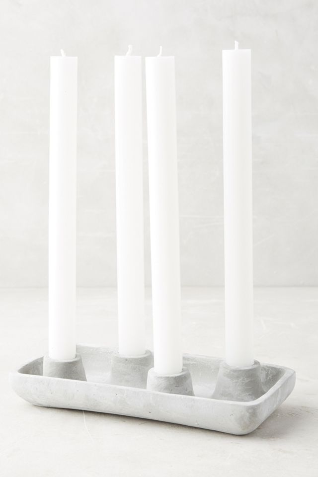 Concrete Quadrant Candelabra #1