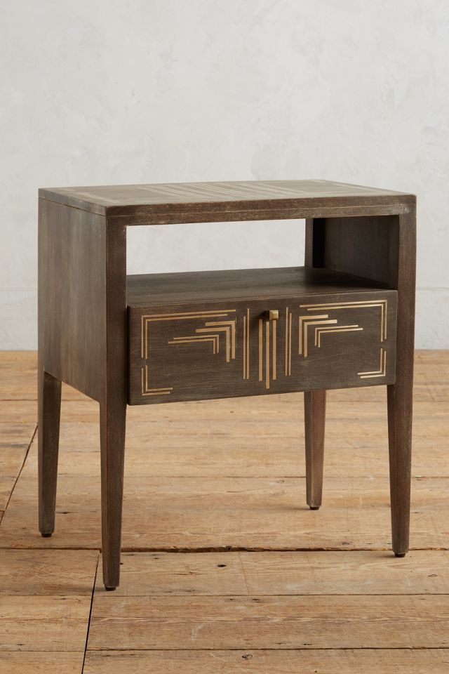 Geo inlay deals nightstand