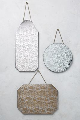 Frosted Flowers Mirror