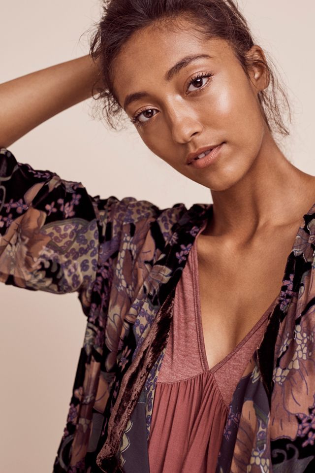 Floral Burnout Kimono #1