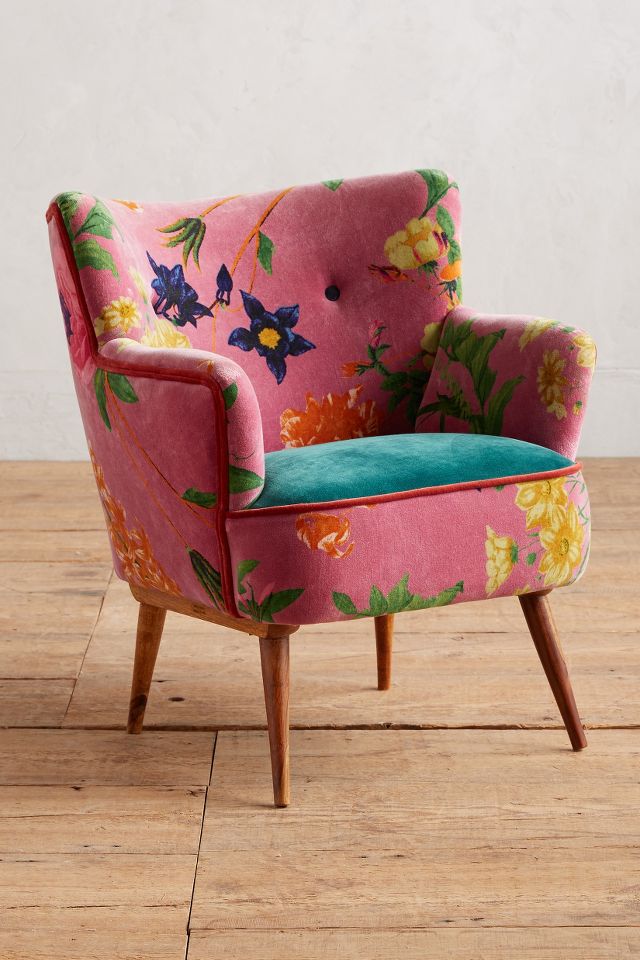 Anthropologie best sale floral chair