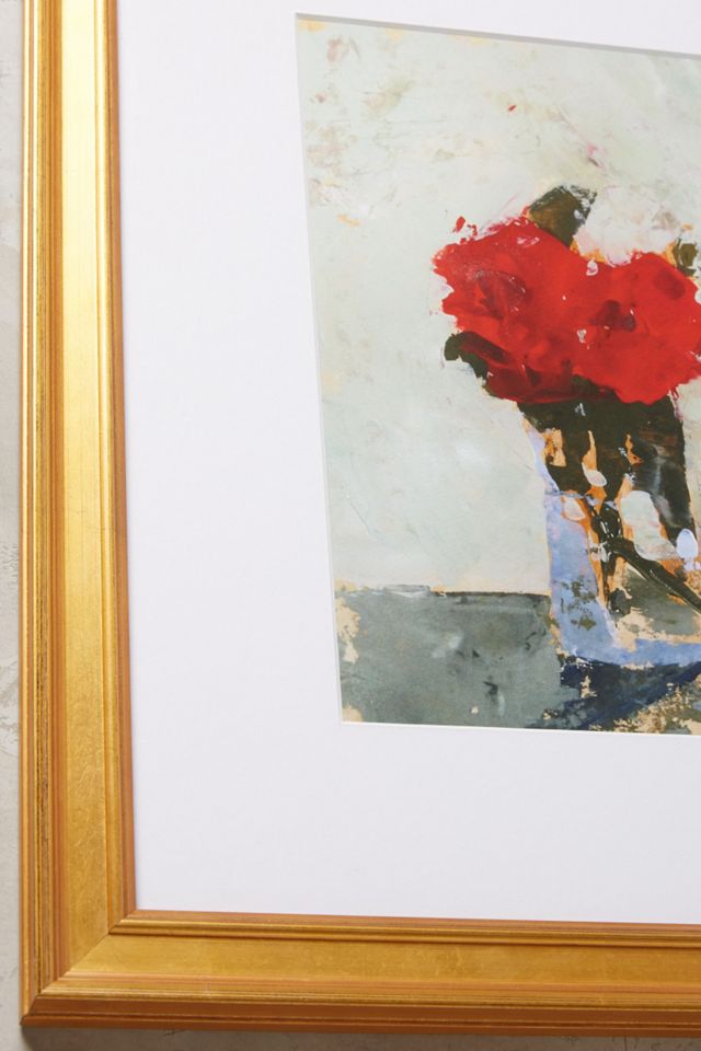 Red Floral Wall Art #1