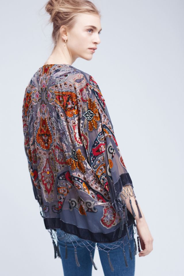 Velvet Paisley Kimono #2