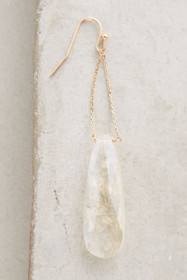 Rock Crystal Drop Earrings #1
