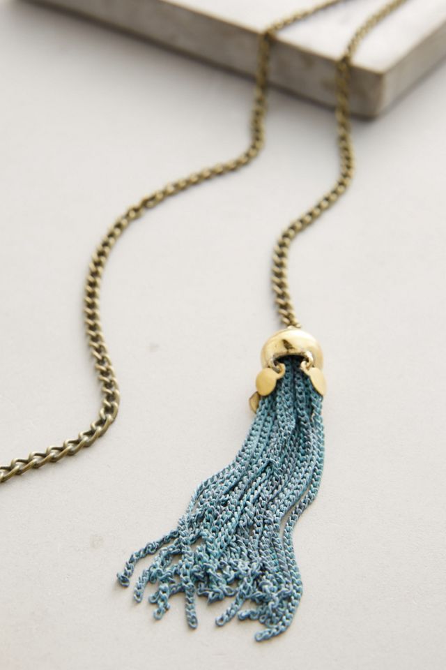 Tasseled Chain Necklace #1