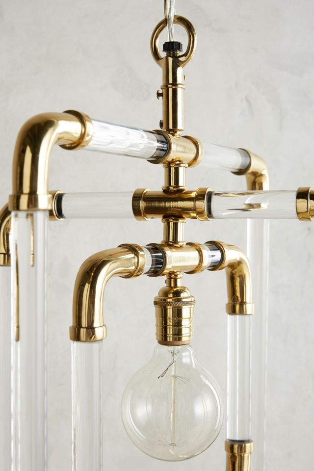 Brass-Capped Spinning Pendant #2