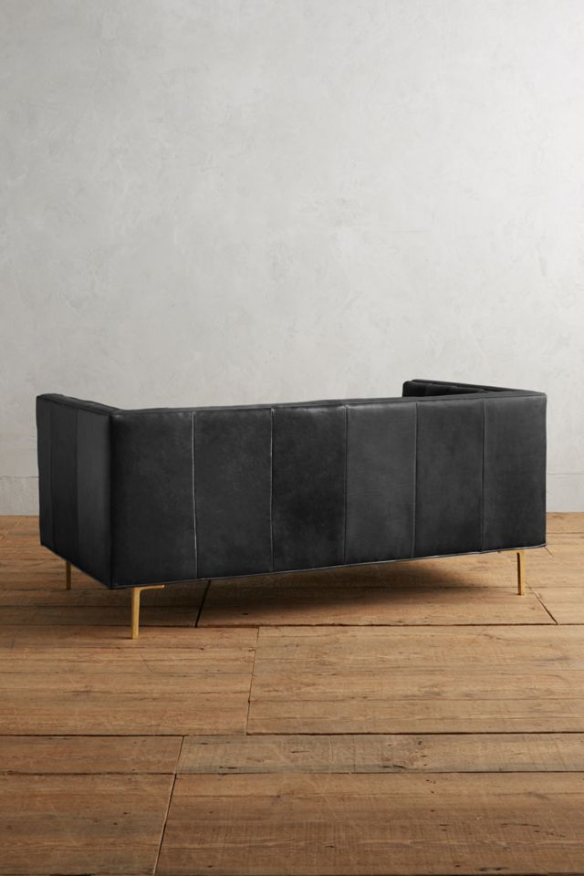 Premium Leather Mina Settee #1