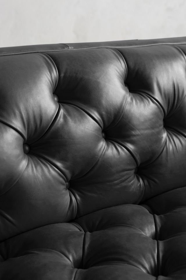 Premium Leather Mina Settee #2
