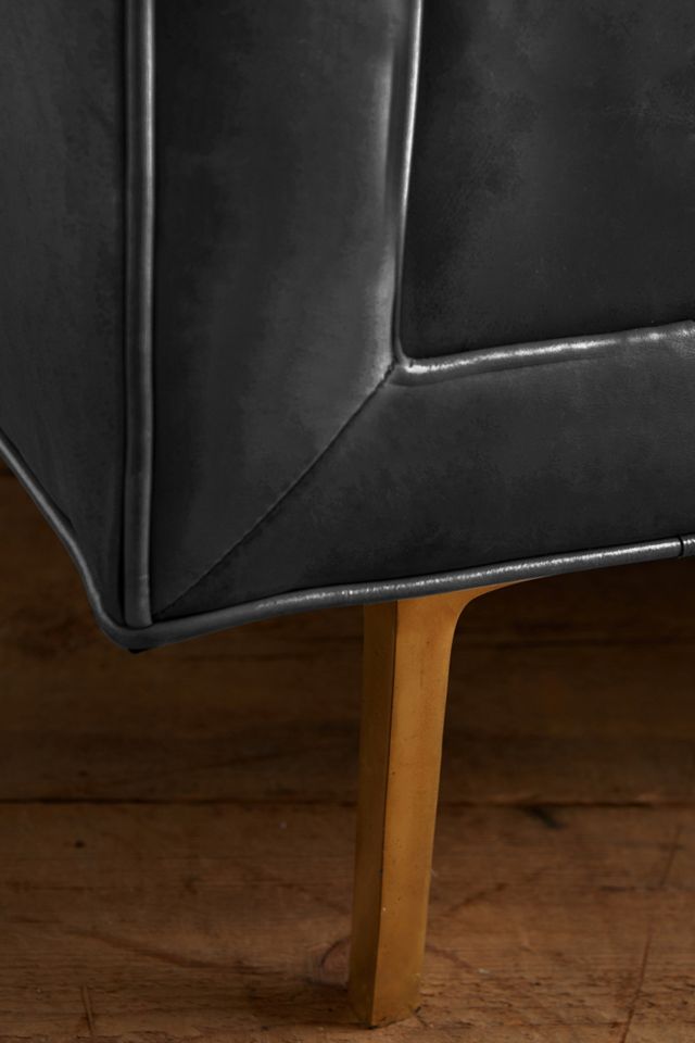 Premium Leather Mina Settee #3