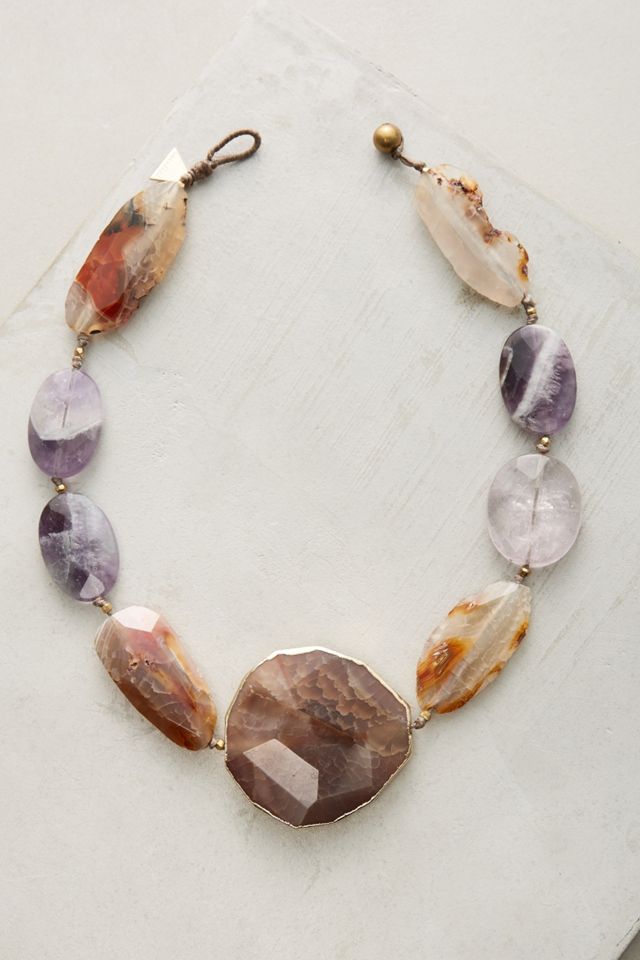 Auburn & Agate Bib Necklace
