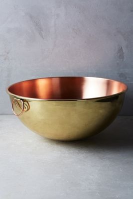 Copper & Brass Mixing Bowl