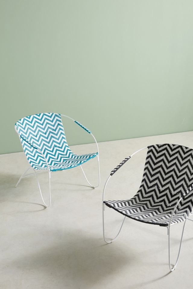 Woven Chevron Outdoor Chair #3