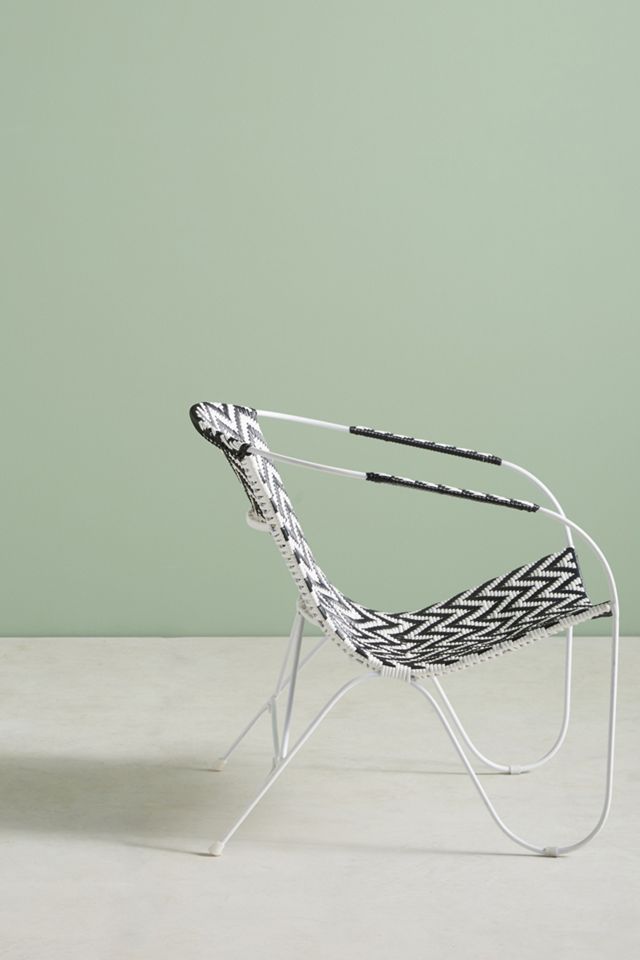 Woven Chevron Outdoor Chair #1