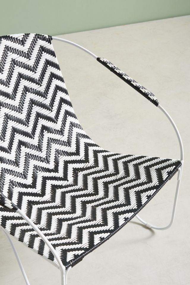 Woven Chevron Outdoor Chair #4