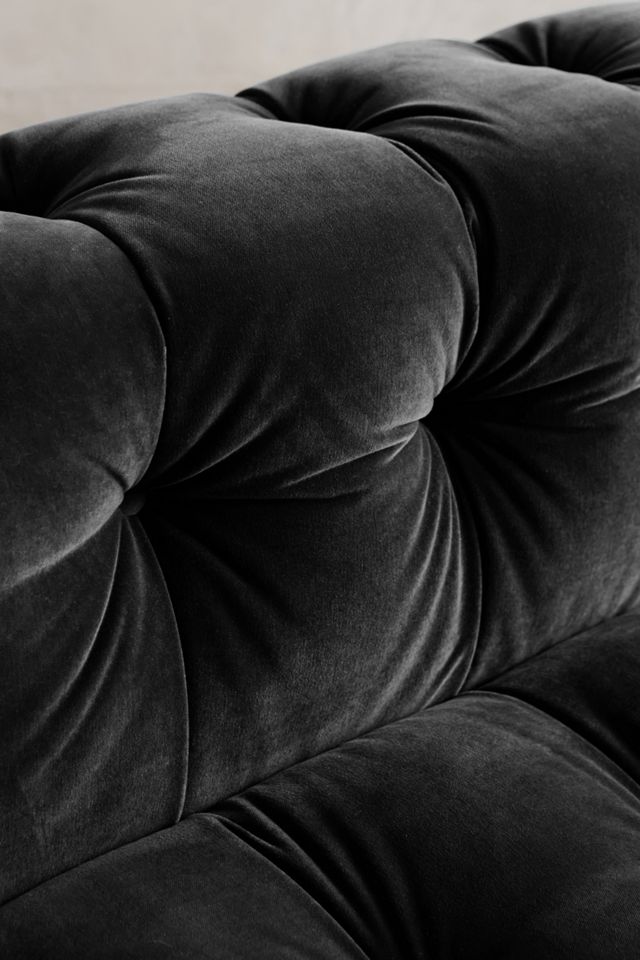 Velvet Kettleby Armless Petite Sofa #2