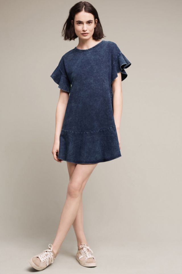 Ruffled Indigo Dress #1