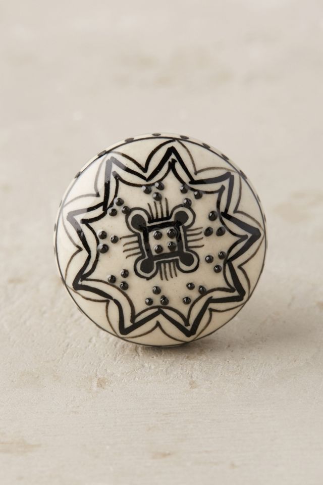 Floral Contrast Knob #1
