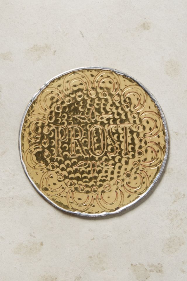Hammered Brass Coaster #3