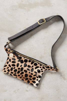 NWOT ANTHRO CLARE V LEOPARD MINI CAMERA CROSSBODY Bag COVETED GORG LUX 1  FLAW