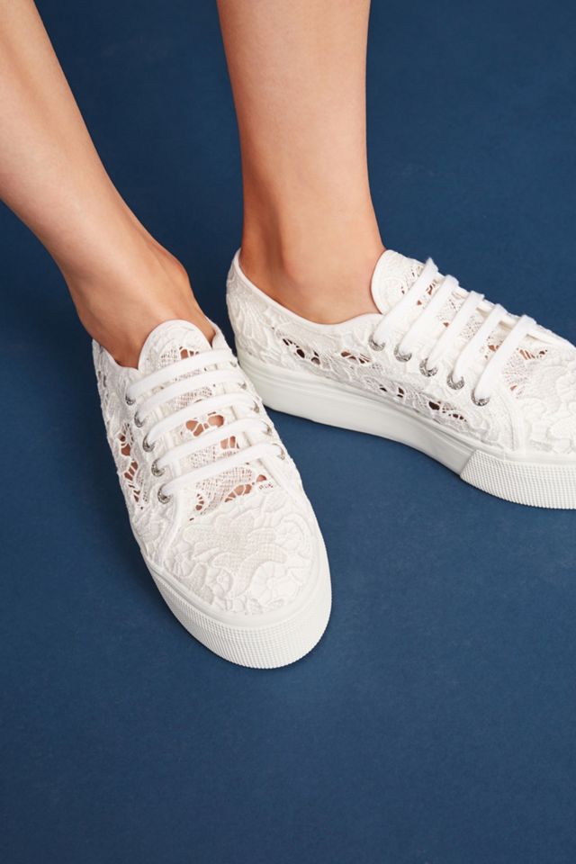 Superga Macrame Platform Sneakers #1