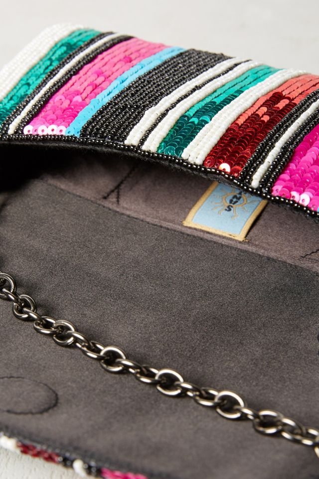 Striped Sequins Clutch #2