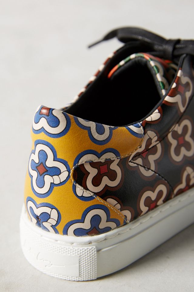 Lola Cruz Floral Leather Sneakers #4