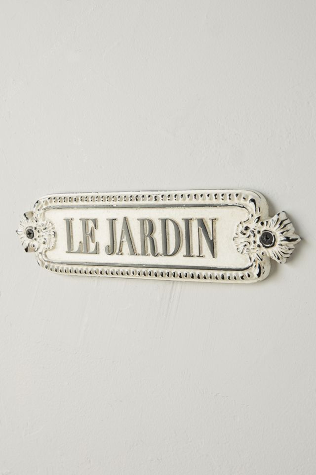 French Word Cottage Metal Sign #1