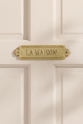 French Word Cottage Metal Sign