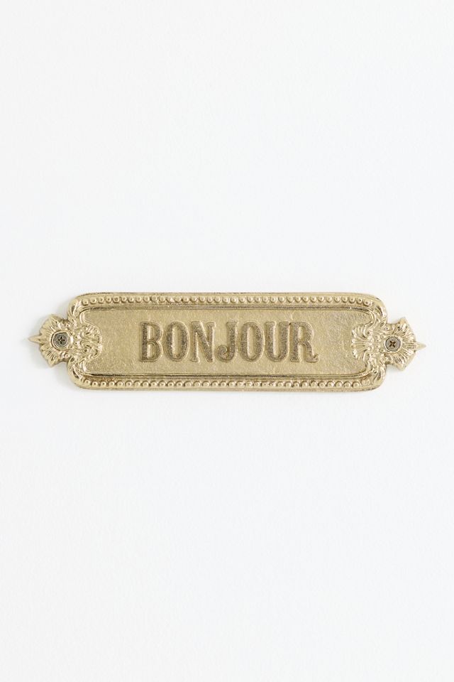 French Word Cottage Metal Sign #1